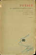 Cover of Poesie di Federico Garcia Lorca