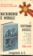Cover of Matrimonio e morale