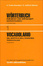 Cover of Vocabolario italiano-tedesco del diritto e dell'economia / Tedesco-italiano