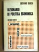 Cover of Dizionario di politica economica