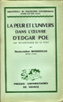 Cover of La peur et l'univers dans l'oeuvre d'Edgar Poe