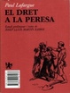 Cover of El dret a la peresa