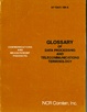 Cover of GLOSSARY of Data Processing and Telecommunications Terminology