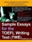 Cover of Sample Essays for the TOEFL Writing Test