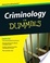 Cover of Criminology for Dummies