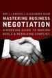 Cover of Mastering Business Negotiation