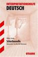 Cover of Die Schachnovelle. Interpretationshilfe Deutsch