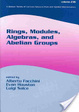Cover of Rings, modules, algebras and abelian groups