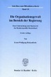 Cover of Die Organisationsgewalt im Bereich der Regierung