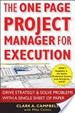 Cover of The One-Page Project Manager for Execution