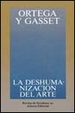 Cover of La deshumanizacion del arte y otros ensayos de estetica