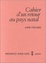 Cover of "Cahier D'UN Retour Au Pays Natal"