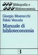 Cover of Manuale di biblioteconomia