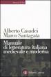 Cover of Manuale di letteratura italiana medievale e moderna