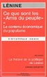 Cover of Ce que sont les amis du peuple et comment ils luttent contre les social-démocrates