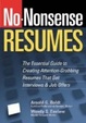 Cover of No-Nonsense Resumes