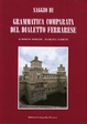 Cover of Saggio di grammatica comparata del dialetto ferrarese