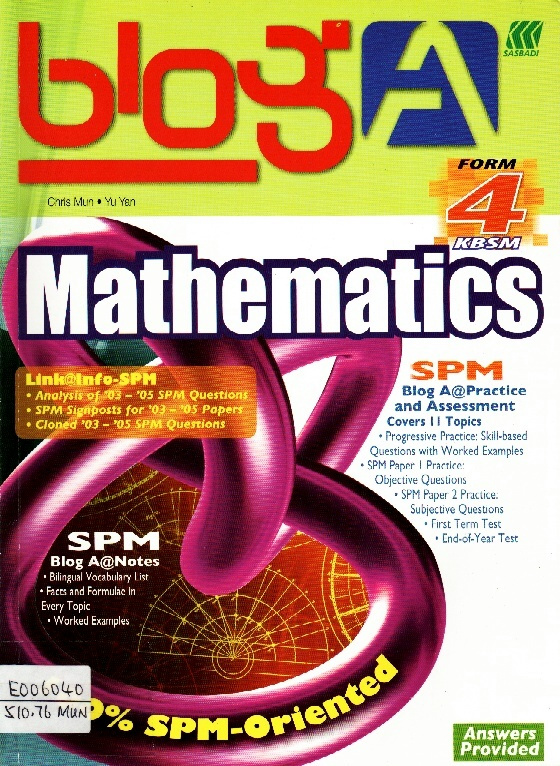 Image of Blog A SPM Mathematics Form 4