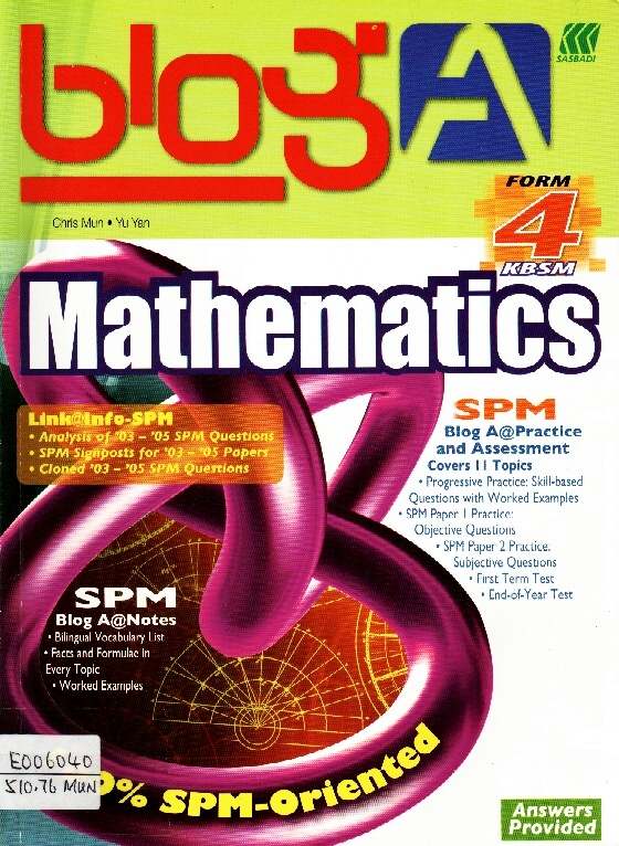Image of Blog A SPM Mathematics Form 4