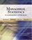 Cover of "Managerial Statistics"