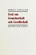Cover of Essä om Gemeinschaft och Gesellschaft
