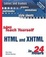 Cover of "Sams Teach Yourself HTML & XHTML in 24 Hours, Sixth Edition"