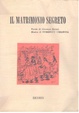 Cover of Il Matrimonio segreto
