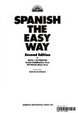 Cover of Spanish the Easy Way