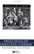 Cover of Principles of Linguistic Change, Volume I, Internal Factors