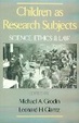 Cover of Children as Research Subjects