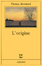 Cover of L'origine