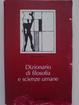 Cover of Dizionario di filosofia e scienze umane