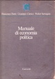 Cover of Manuale di economia politca