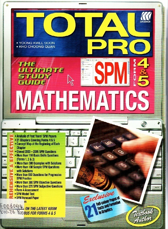 Image of Total Pro SPM Mathematics Form 4 & 5