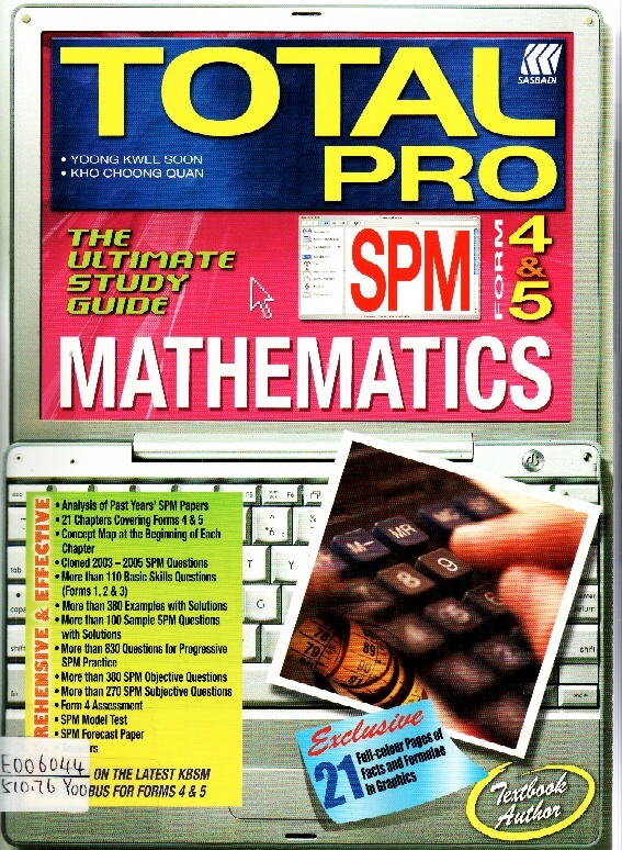 Image of Total Pro SPM Mathematics Form 4 & 5