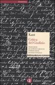 Cover of Critica del giudizio