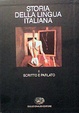 Cover of Storia della lingua italiana / Scritto e parlato