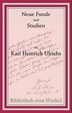Cover of Neue Funde und Studien zu Karl Heinrich Ulrichs
