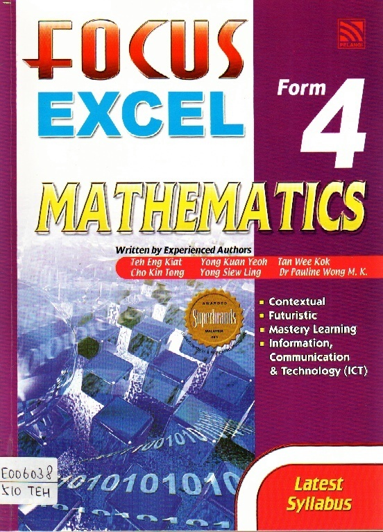 Image of Focus Excel Mathematics Form 4