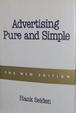 Cover of Advertising Pure and Simple