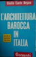 Cover of L'architettura barocca in Italia