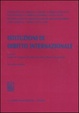 Cover of Istituzioni di diritto internazionale