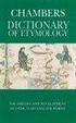 Cover of Chambers Dictionary of Etymology