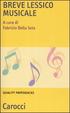 Cover of Breve lessico musicale