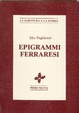 Cover of Epigrammi Ferraresi