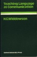 Cover of Teaching Language as Communication