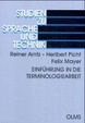 Cover of Einführung in die Terminologiearbeit. Studien zu Sprache und Technik