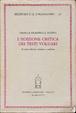 Cover of L'edizione critica dei testi volgari
