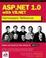 Cover of ASP.NET 1.0 Namespace Reference with VB.NET