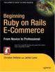 Cover of Beginning Ruby on Rails E-Commerce